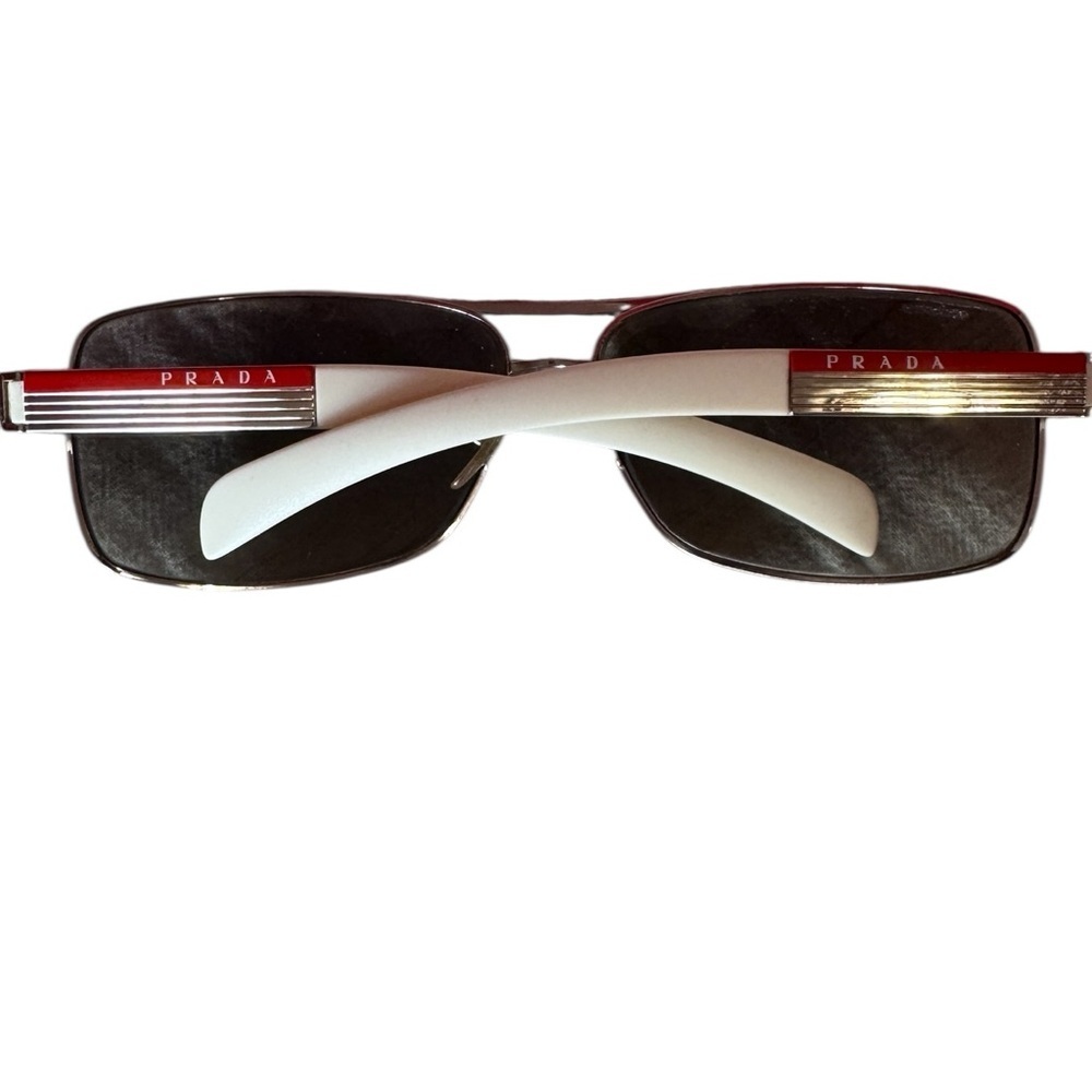 Prada Silver Aviator Sunglasses - Picture 2 of 4